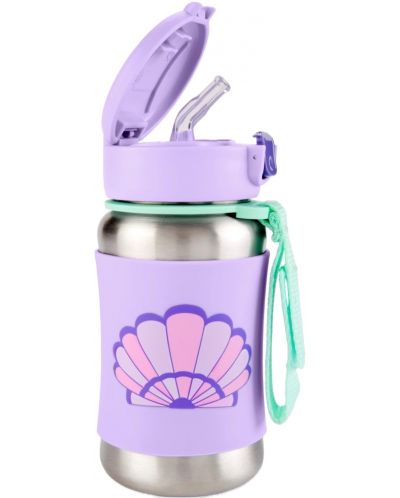 Метална бутилка Skip Hop Spark Style - Seashell, 350 ml - 2