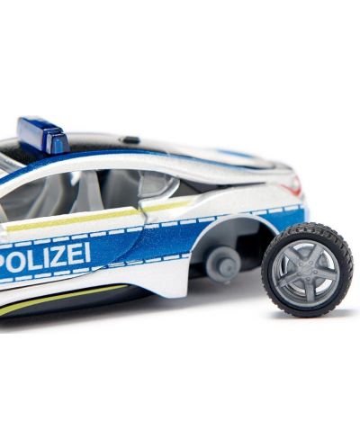 Метална полицейска количка Siku - BMW I8, с отварящи се нагоре врати, 1:50 - 3