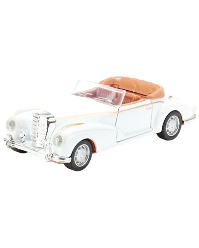 Метален автомобил Toi Toys - Classic, ретро кабриолет, 1:35, бял - 1