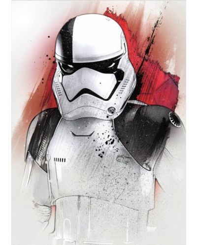 Метален постер Displate Movies: Star Wars - Stormtrooper (The Last Jedi) - 1