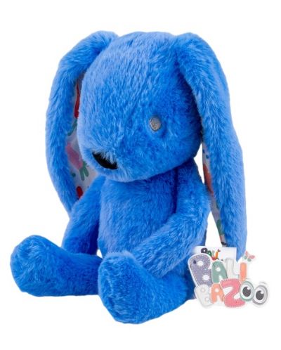 Мека играчка за гушкане Bali Bazoo - Rabbit, 32 cm, синя - 2