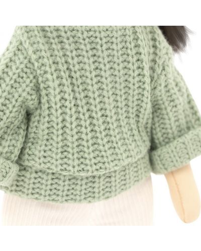 Мека кукла Orange Toys Sweet Sisters - Лилу със зелен пуловер, 32 cm - 4