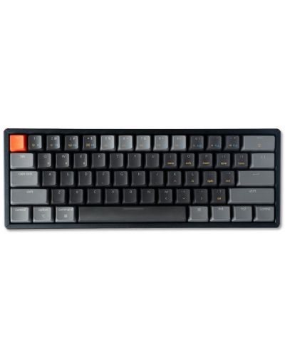 Механична клавиатура Keychron - K12 H-S, White LED, Gateron Red, сива - 1