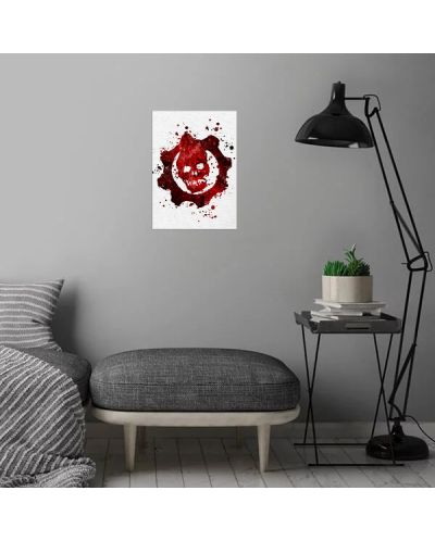 Метален постер Displate Games: Gears of War - Skull Logo - 3