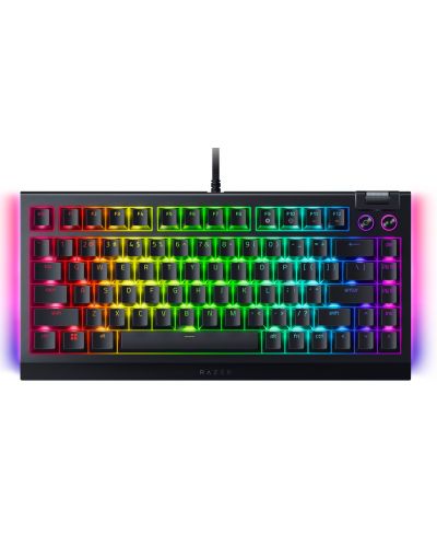 Механична клавиатура Razer - BlackWidow V4 75, ISO, Orange, RGB, черна - 6