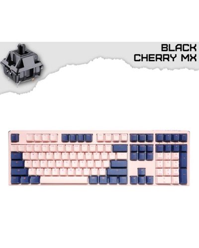 Механична клавиатура Ducky - One 3 Fuji, MX Black, розова/синя - 9