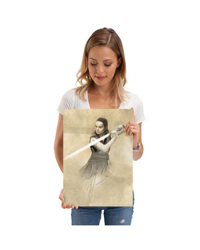 Метален постер Displate - Star Wars: Rey - 2