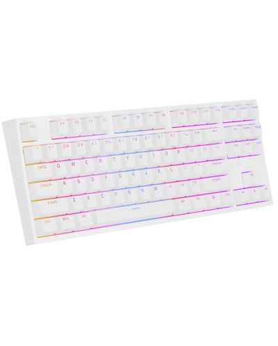 Механична клавиатура Genesis - Thor 404 TKL, Gateron yellow pro, RGB, бяла - 8