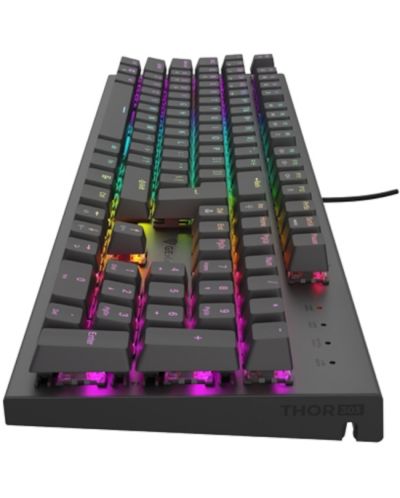 Механична клавиатура Genesis - Thor 303, Brown Switch, RGB, черна - 4