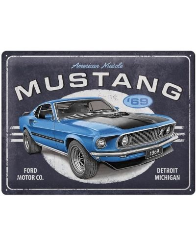 Метална табелка Nostalgic Art Ford - Mustang 1969 - 1