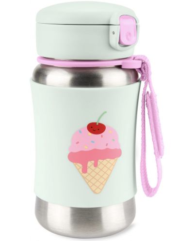 Метална бутилка Skip Hop Spark Style - Ice Cream, 350 ml - 1