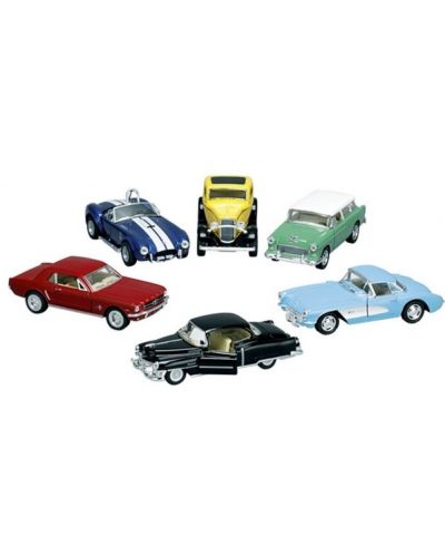 Метална количка Goki - Oldtimer Collection, асортимент
