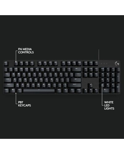 Механична клавиатура Logitech - G413 SE, tactile, LED, черна - 7