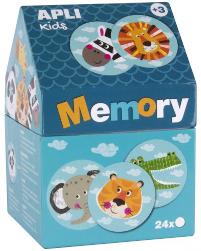 Мемори игра Apli Kids - Животни в къщичка - 1