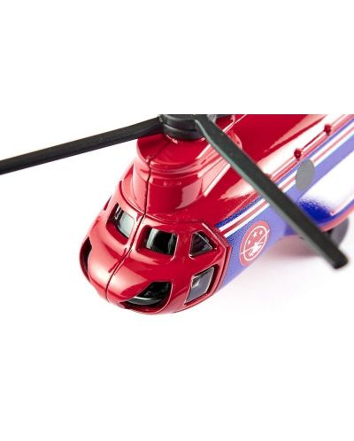 Метална играчка Siku - Транспортен хеликоптер, червен - 3