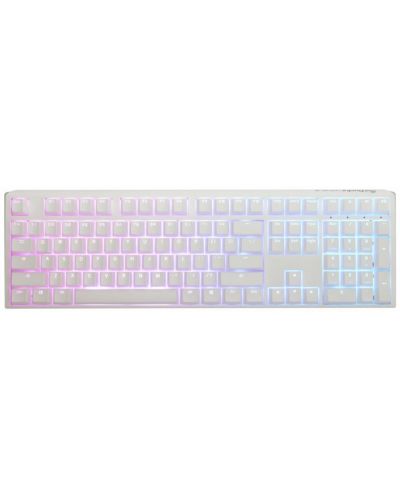 Механична клавиатура Ducky - One 3 Pure White, Brown, RGB, бяла - 1