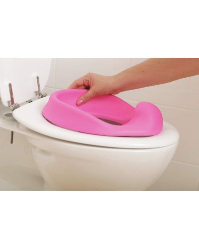 Мека седалка за тоалетна чиния Dreambaby - Розова - 3