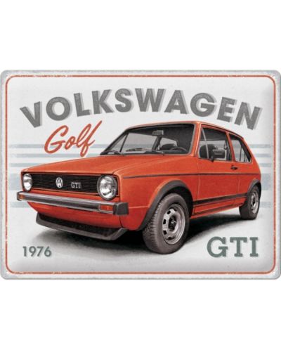 Метална табелка Nostalgic Art VW - Golf GTI 1976 - 1