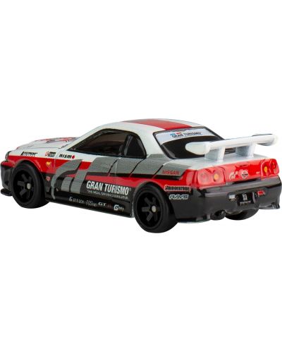 Метална количка Hot Wheels Pop Culture - Nissan Skyline GT-R (BNR34), 1:64 - 4