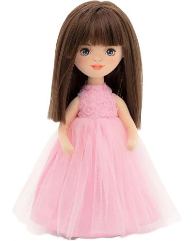 Мека кукла Orange Toys Sweet Sisters - Софи с розова рокля на рози, 32 cm - 1