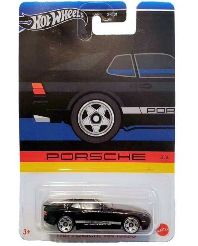 Метална количка Hot Wheels Porsche - 1989 Porsche 944 Turbo, 1:64 - 1
