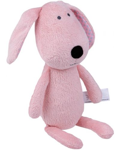 Мека играчка за гушкане Bali Bazoo - Dog, 28 cm, розова - 2
