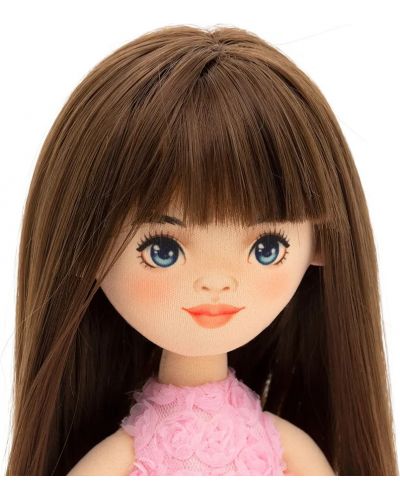 Мека кукла Orange Toys Sweet Sisters - Софи с розова рокля на рози, 32 cm - 5