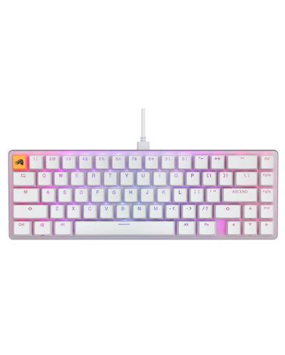 Механична клавиатура Glorious - GMMK 2 Compact, Fox, RGB, бяла - 1