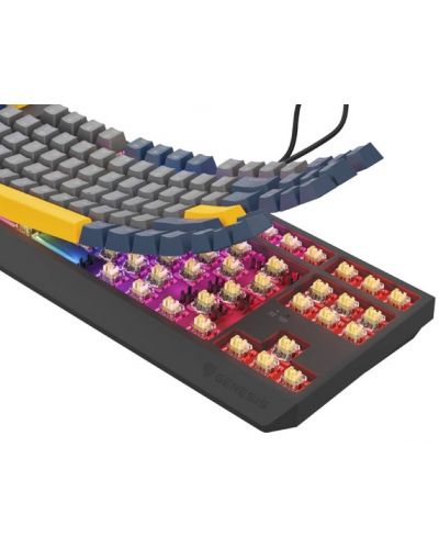 Механична клавиатура Genesis - Thor 230 TKL, Negative, Outemu Panda, RGB, черна - 3