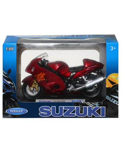 Метален мотор Welly - Suzuki Hayabusa, 1:18 - 3