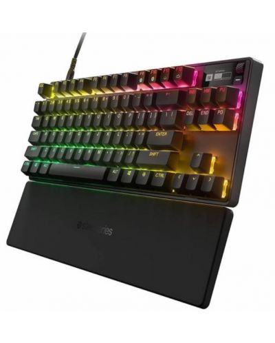 Механична клавиатура SteelSeries - Apex Pro TKL, OmniPoint, RGB, черна - 1