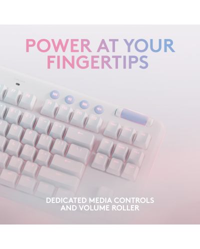 Механична клавиатура Logitech - G715, Tactile, RGB, Off White - 6