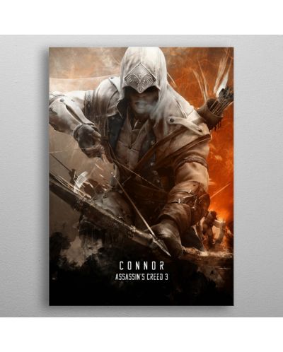 Метален постер Displate - Assassin's Creed 3 - Connor - 3