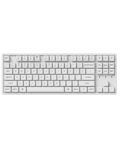 Механична клавиатура Keychron - K8 PRO, H-S, Red, RGB, бяла - 2