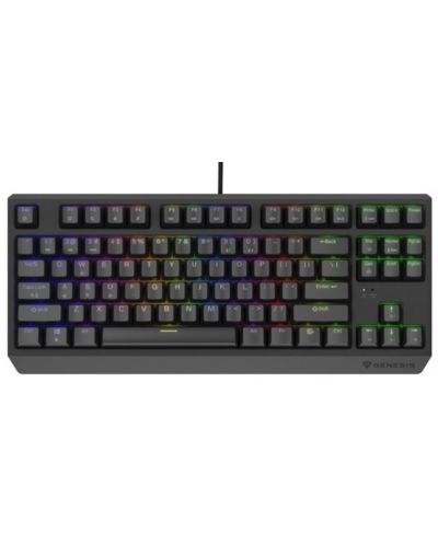Механична клавиатура Genesis - Thor 230 TKL, Outemu Red, RGB, черна - 1