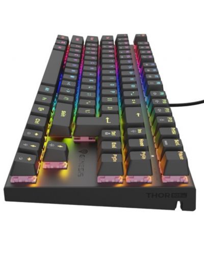 Механична клавиатура Genesis - Thor 303 TKL HS, Silent, RGB, черна - 4