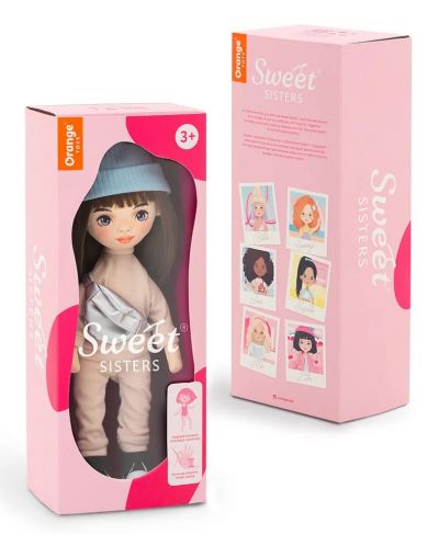 Мека кукла Orange Toys Sweet Sisters - София с бежов анцуг, 32 cm - 2
