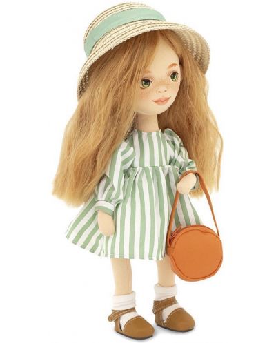 Мека кукла Orange Toys Sweet Sisters - Съни в карирана рокля, 32 cm - 2