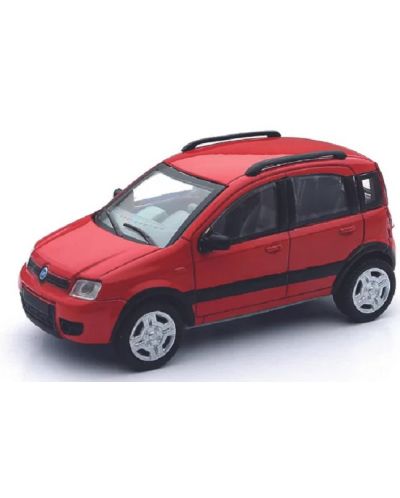 Метална количка Newray - Fiat Panda 4х4, червена, 1:43 - 2