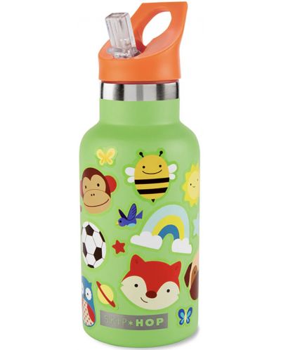 Метална бутилка Skip Hop - Green, 380 ml - 3