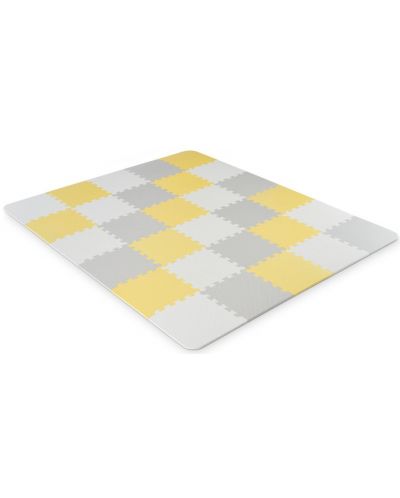 Меко килимче за игра KinderKraft - Luno,  жълто - 1