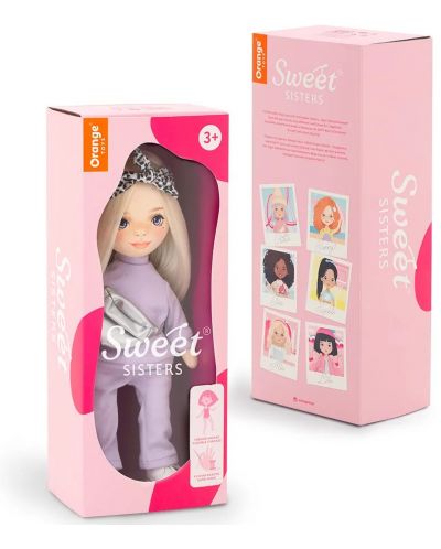 Мека кукла Orange Toys Sweet Sisters - Мия с лилав анцуг, 32 cm - 2