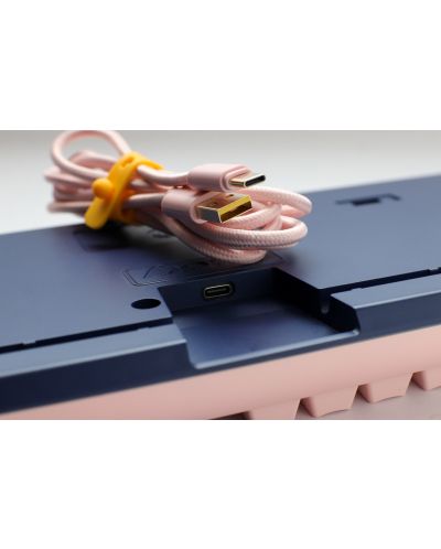 Механична клавиатура Ducky - One 3 Fuji, MX Black, розова/синя - 8