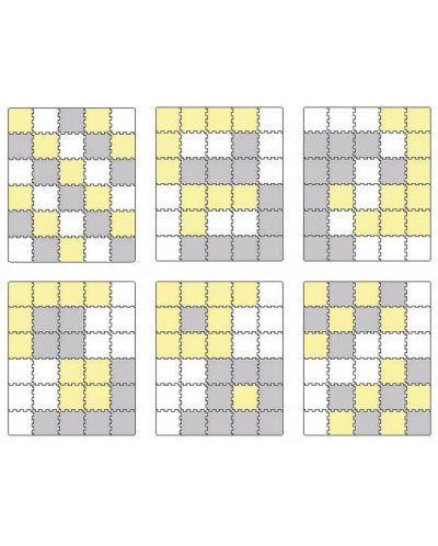 Меко килимче за игра KinderKraft - Luno,  жълто - 2