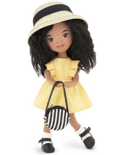 Мека кукла Orange Toys Sweet Sisters - Тина с жълта рокля, 32 cm - 1