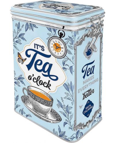 Метална кутия с клипс Nostalgic Art - Classic Tea - 1