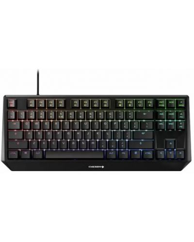 Механична клавиатура Cherry - MX Board 1.0 TKL, MX Brown, RGB, черна - 1