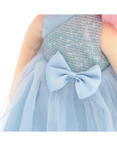 Мека кукла Orange Toys Sweet Sisters - Били със сатенена синя рокля, 32 cm - 6