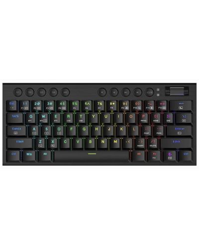 Механична клавиатура Redragon - Noctis RGB, Red, черна - 1