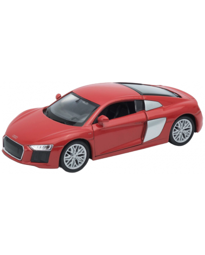 Метална кола Welly - Audi R8 V10, 1:34, червена - 1